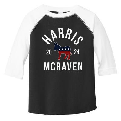 Harris Mcraven 2024 Vote Kamala Harris William Mcraven 24 Toddler Fine Jersey T-Shirt