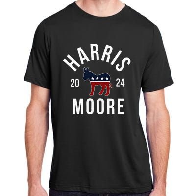 Harris Moore 2024 Vote Kamala Harris Wes Moore 24 Rally Adult ChromaSoft Performance T-Shirt