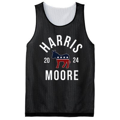 Harris Moore 2024 Vote Kamala Harris Wes Moore 24 Rally Mesh Reversible Basketball Jersey Tank