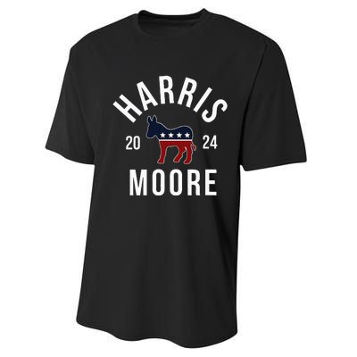 Harris Moore 2024 Vote Kamala Harris Wes Moore 24 Rally Performance Sprint T-Shirt