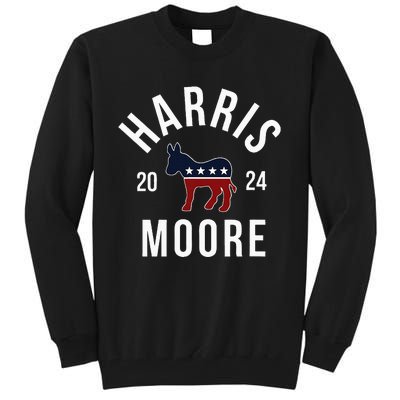 Harris Moore 2024 Vote Kamala Harris Wes Moore 24 Rally Tall Sweatshirt