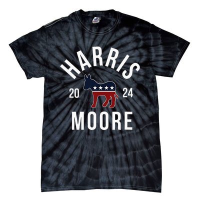 Harris Moore 2024 Vote Kamala Harris Wes Moore 24 Rally Tie-Dye T-Shirt