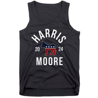 Harris Moore 2024 Vote Kamala Harris Wes Moore 24 Rally Tank Top