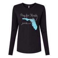 Hurricane Milton 2024 Pray For Florida Womens Cotton Relaxed Long Sleeve T-Shirt