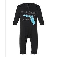 Hurricane Milton 2024 Pray For Florida Infant Fleece One Piece