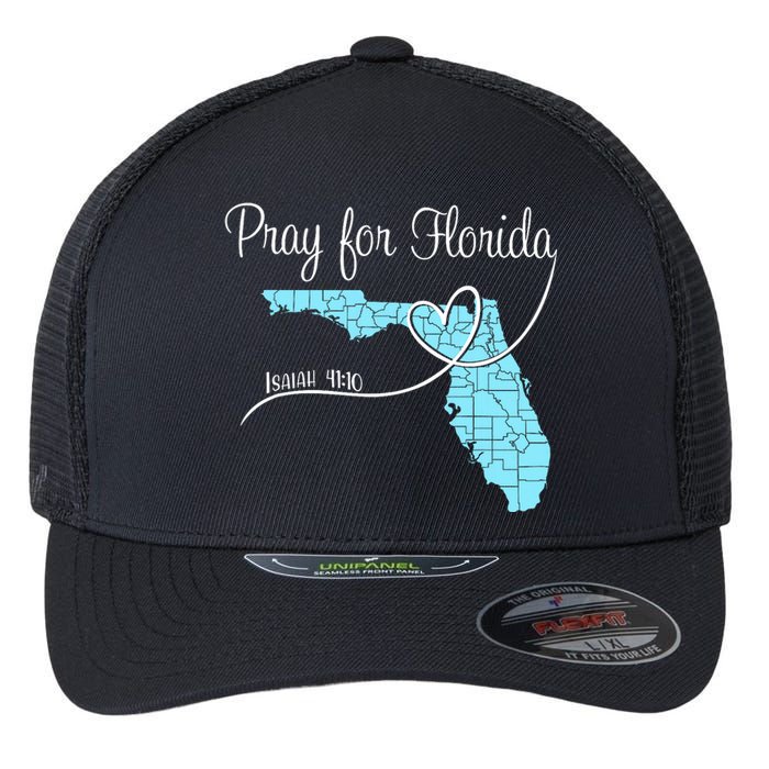 Hurricane Milton 2024 Pray For Florida Flexfit Unipanel Trucker Cap