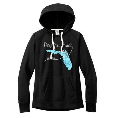 Hurricane Milton 2024 Pray For Florida Women's Fleece Hoodie