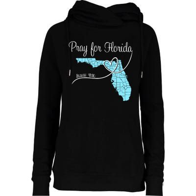 Hurricane Milton 2024 Pray For Florida Womens Funnel Neck Pullover Hood