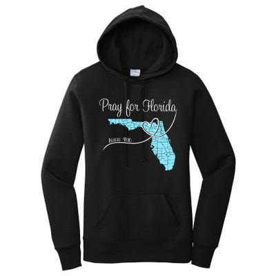 Hurricane Milton 2024 Pray For Florida Women's Pullover Hoodie