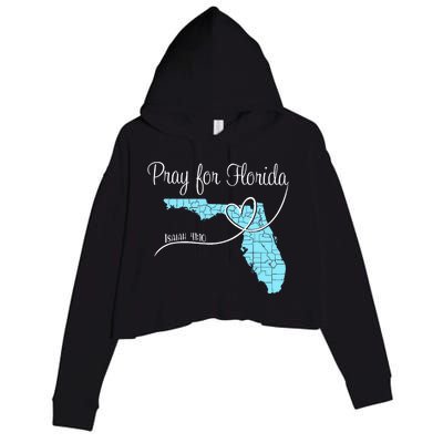 Hurricane Milton 2024 Pray For Florida Crop Fleece Hoodie