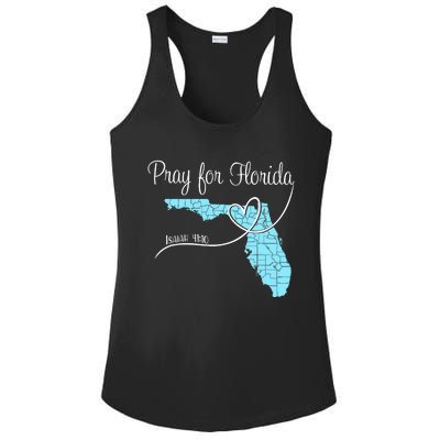 Hurricane Milton 2024 Pray For Florida Ladies PosiCharge Competitor Racerback Tank