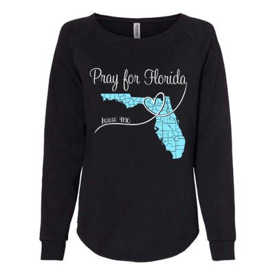 Hurricane Milton 2024 Pray For Florida Womens California Wash Sweatshirt