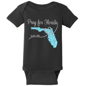 Hurricane Milton 2024 Pray For Florida Baby Bodysuit