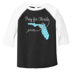 Hurricane Milton 2024 Pray For Florida Toddler Fine Jersey T-Shirt