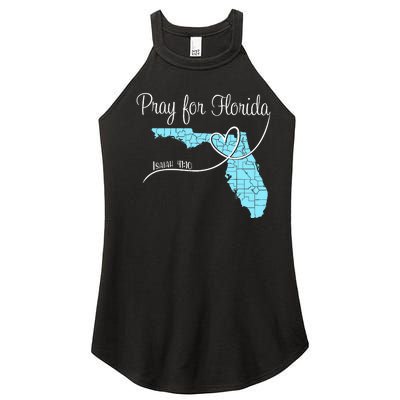 Hurricane Milton 2024 Pray For Florida Women's Perfect Tri Rocker Tank