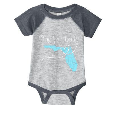 Hurricane Milton 2024 Pray For Florida Infant Baby Jersey Bodysuit