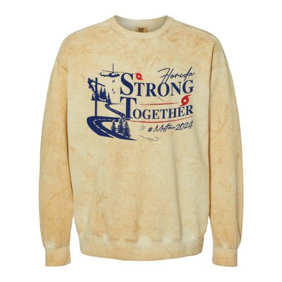 Hurricane Milton 2024 Florida Survivor Colorblast Crewneck Sweatshirt