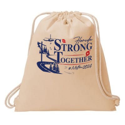 Hurricane Milton 2024 Florida Survivor Drawstring Bag