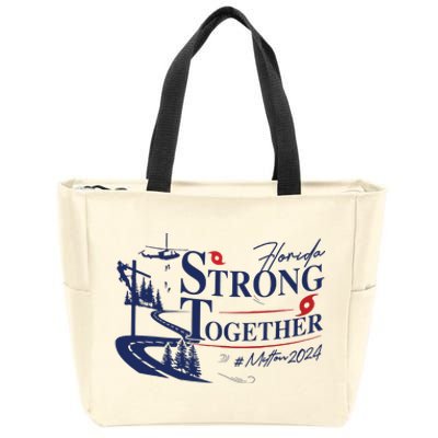 Hurricane Milton 2024 Florida Survivor Zip Tote Bag