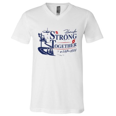 Hurricane Milton 2024 Florida Survivor V-Neck T-Shirt