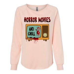 Horror Movies And Chill Scary Womens California Wash Sweatshirt