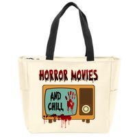Horror Movies And Chill Scary Zip Tote Bag