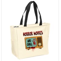 Horror Movies And Chill Scary Zip Tote Bag