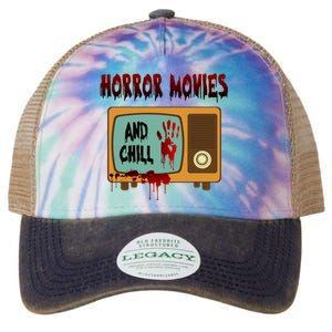 Horror Movies And Chill Scary Legacy Tie Dye Trucker Hat