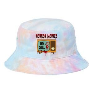 Horror Movies And Chill Scary Tie Dye Newport Bucket Hat