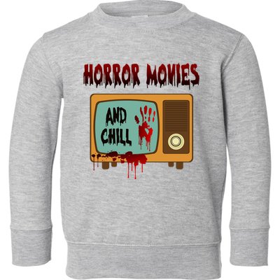 Horror Movies And Chill Scary Toddler Sweatshirt