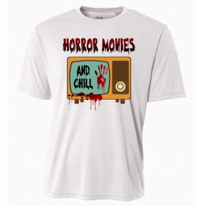 Horror Movies And Chill Scary Cooling Performance Crew T-Shirt