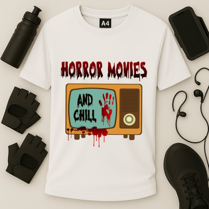 Horror Movies And Chill Scary Performance Shirt