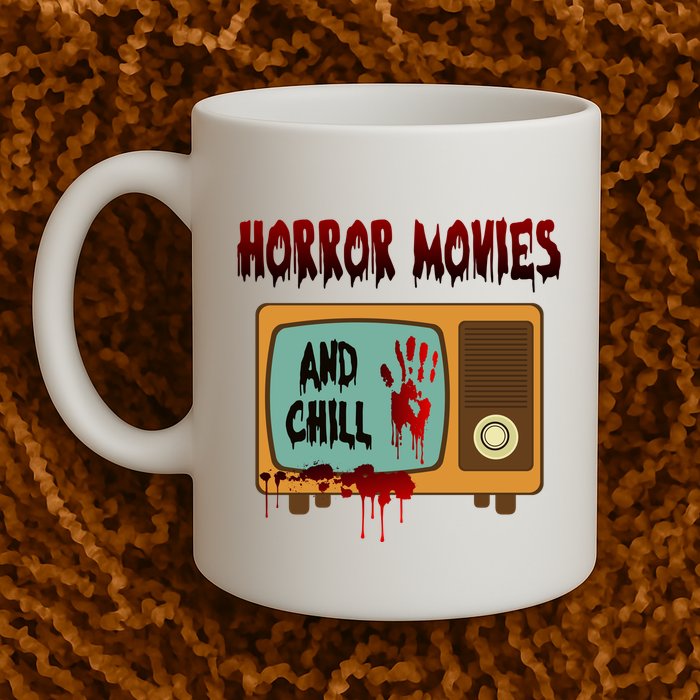 Horror Movies And Chill Scary Mug