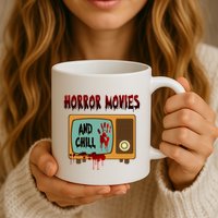 Horror Movies And Chill Scary Mug