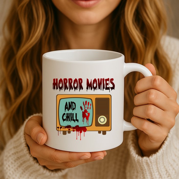 Horror Movies And Chill Scary Mug