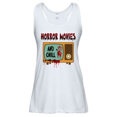 Horror Movies And Chill Scary Ladies Essential Flowy Tank