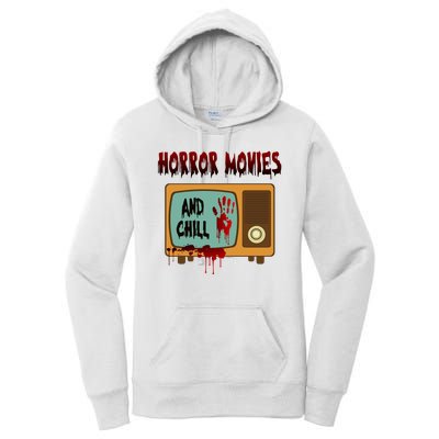 Horror Movies And Chill Scary Women's Pullover Hoodie