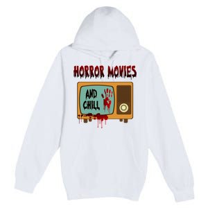 Horror Movies And Chill Scary Premium Pullover Hoodie