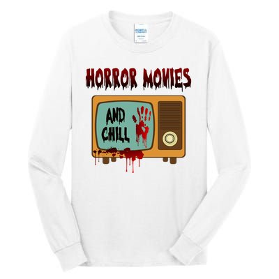 Horror Movies And Chill Scary Tall Long Sleeve T-Shirt