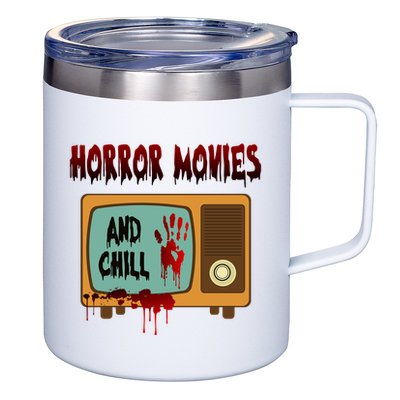 Horror Movies And Chill Scary 12oz Stainless Steel Coffee Mug