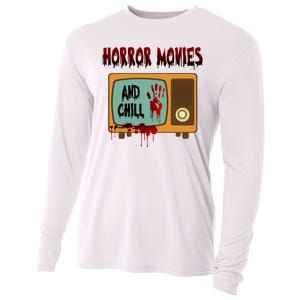 Horror Movies And Chill Scary Cooling Performance Long Sleeve Crew