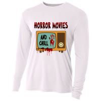 Horror Movies And Chill Scary Cooling Performance Long Sleeve Crew