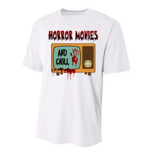 Horror Movies And Chill Scary Performance Sprint T-Shirt