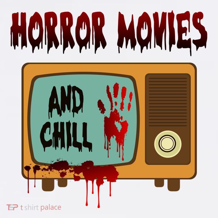 Horror Movies And Chill Scary Premium T-Shirt