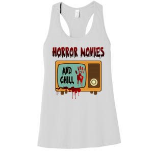 Horror Movies And Chill Scary Women's Racerback Tank