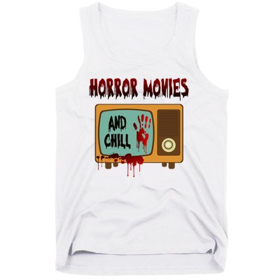 Horror Movies And Chill Scary Tank Top