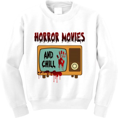 Horror Movies And Chill Scary Kids Sweatshirt