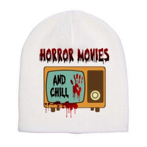 Horror Movies And Chill Scary Short Acrylic Beanie