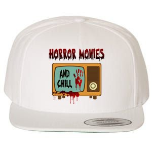 Horror Movies And Chill Scary Wool Snapback Cap