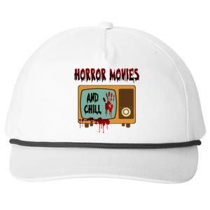 Horror Movies And Chill Scary Snapback Five-Panel Rope Hat